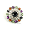 Pinwheel 21mm Rhinestone Button Combo