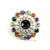 Pinwheel 21mm Rhinestone Button Combo