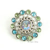 Pinwheel 21mm Rhinestone Button Combo