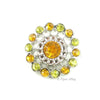 Pinwheel 21mm Rhinestone Button Combo