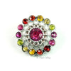 Pinwheel 21mm Rhinestone Button Combo