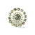 Pinwheel 21mm Rhinestone Button Solid