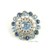 Pinwheel 21mm Rhinestone Button Combo