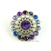 Pinwheel 21mm Rhinestone Button Combo