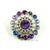 Pinwheel 21mm Rhinestone Button Combo