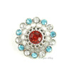Pinwheel 21mm Rhinestone Button Combo