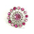 Pinwheel 21mm Rhinestone Button Combo
