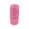 Hot Pink 3/8" Narrow Fold Over Elastic Metallic Silver Dot BTY