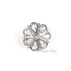 Teardrop 18mm Rhinestone Button