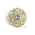 Vintage Gold 28mm Rhinestone Button