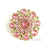Vintage Gold 28mm Rhinestone Button