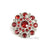 Vintage 28mm Rhinestone Button Solid