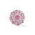 Vintage 28mm Rhinestone Button Solid