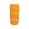 Tangerine 3/8" Narrow Fold Over Elastic White Dot BTY